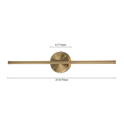 Sebastian linear LED wall light – size diagram, 70 cm