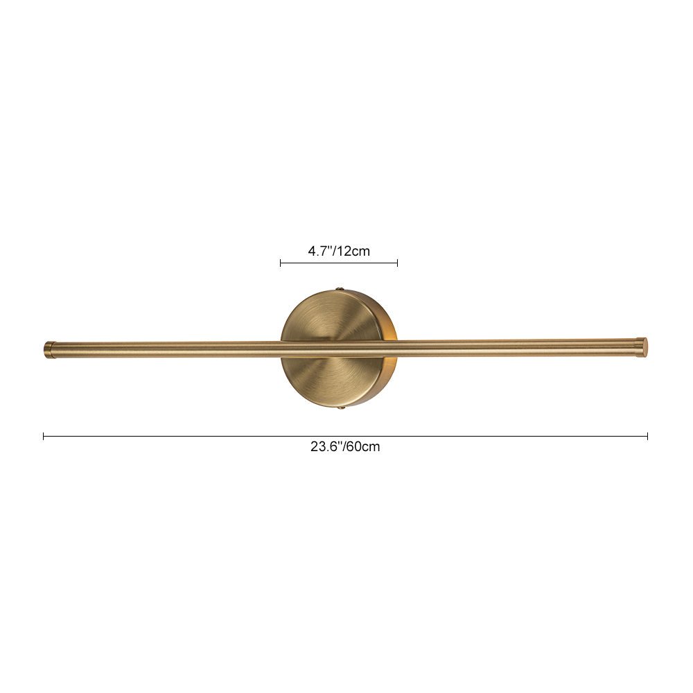 Sebastian linear LED wall light – size diagram, 60 cm