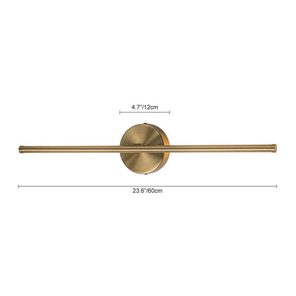 Sebastian linear LED wall light – size diagram, 60 cm