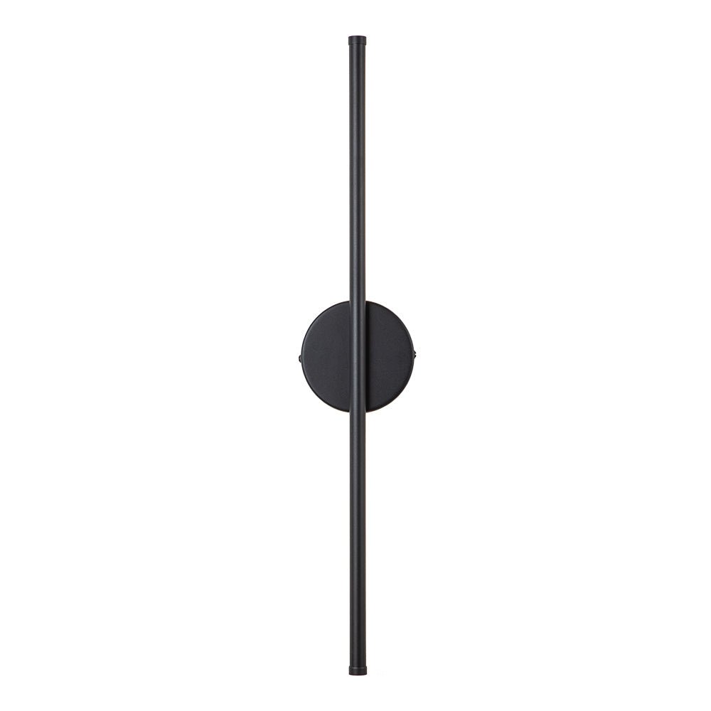 Sebastian linear LED wall light – in black on white