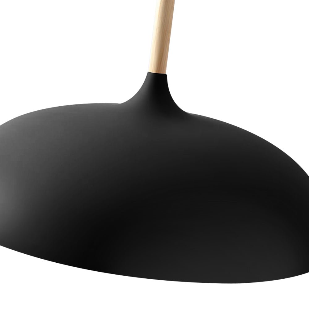 Romilly dome pendant – black dome close-up