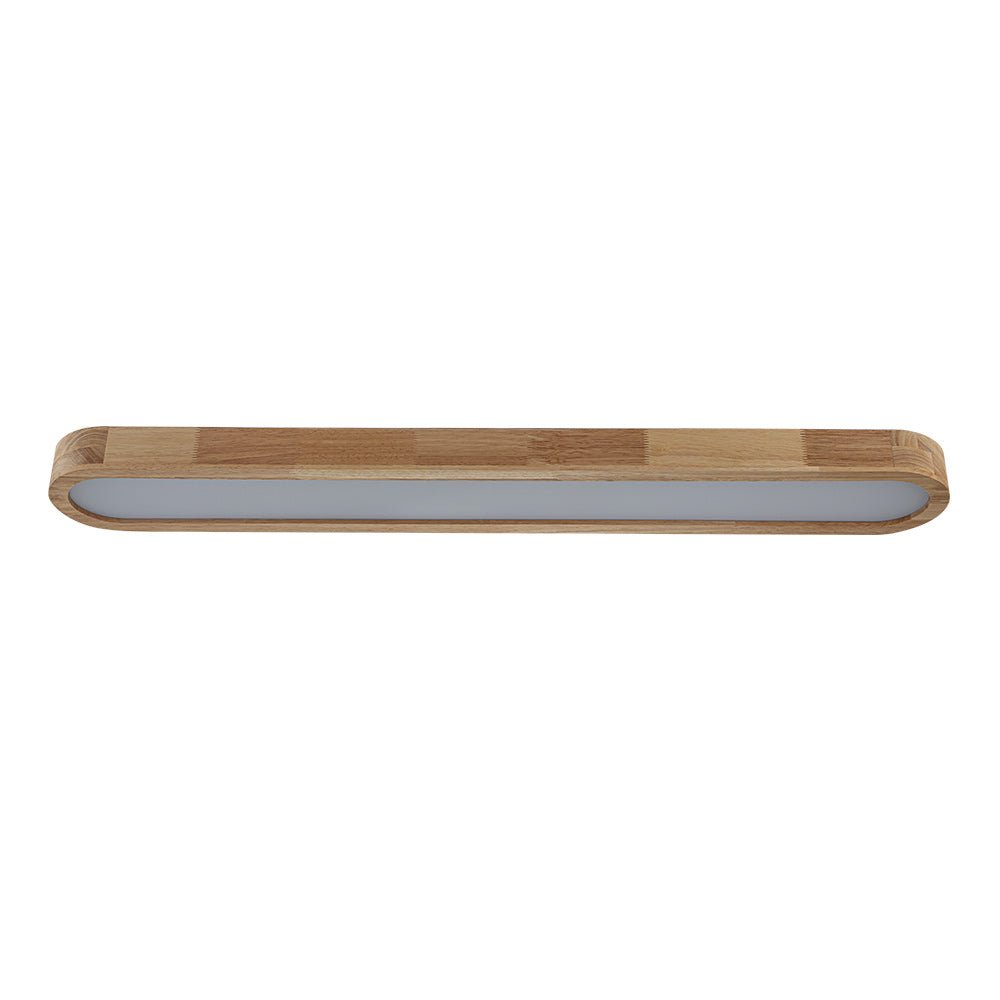Viviane oval LED ceiling light – unlit, side view