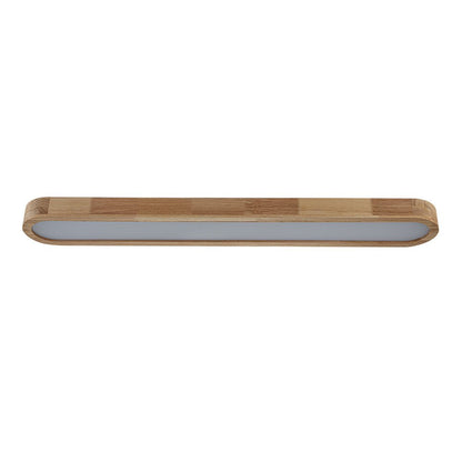 Viviane oval LED ceiling light – unlit, side view