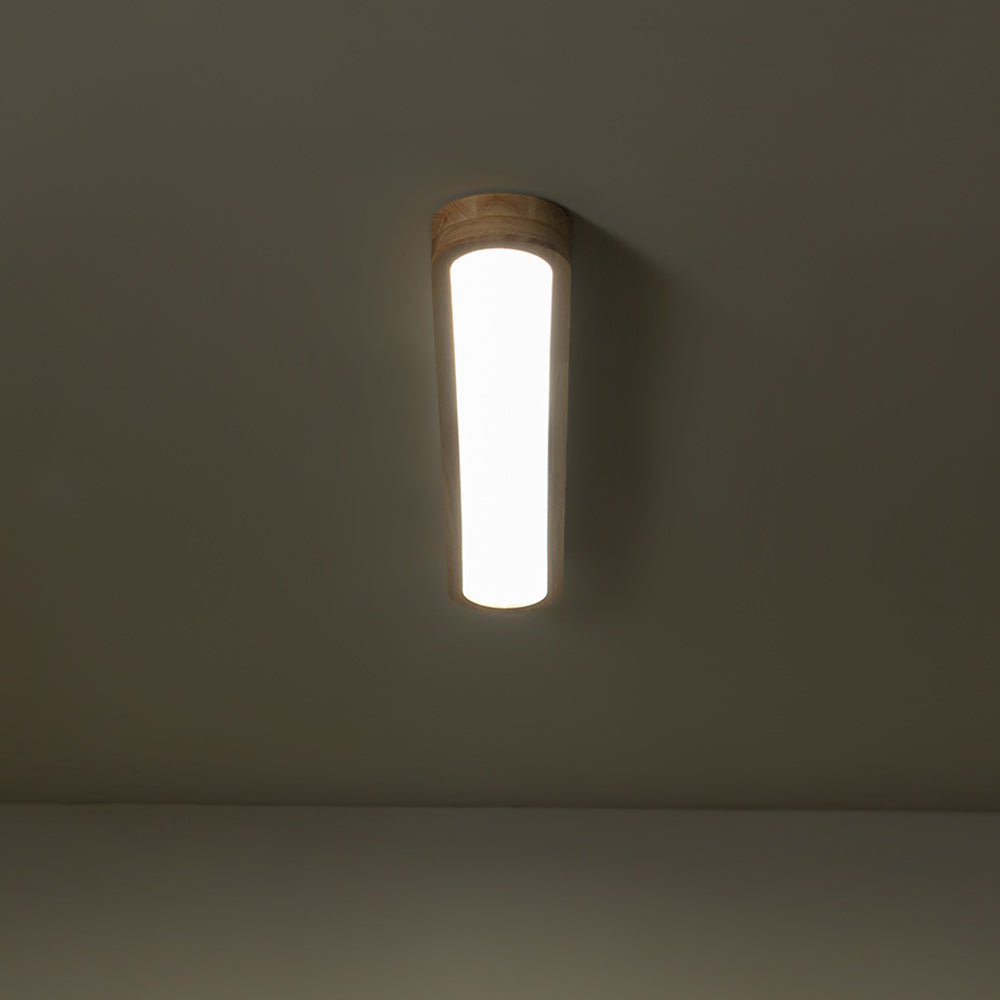 Viviane oval LED ceiling light – lit, seen from below