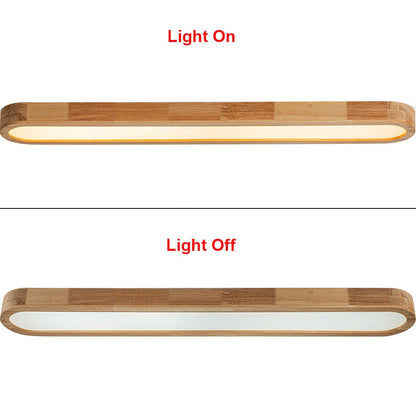 Viviane oval LED ceiling light – light on and off