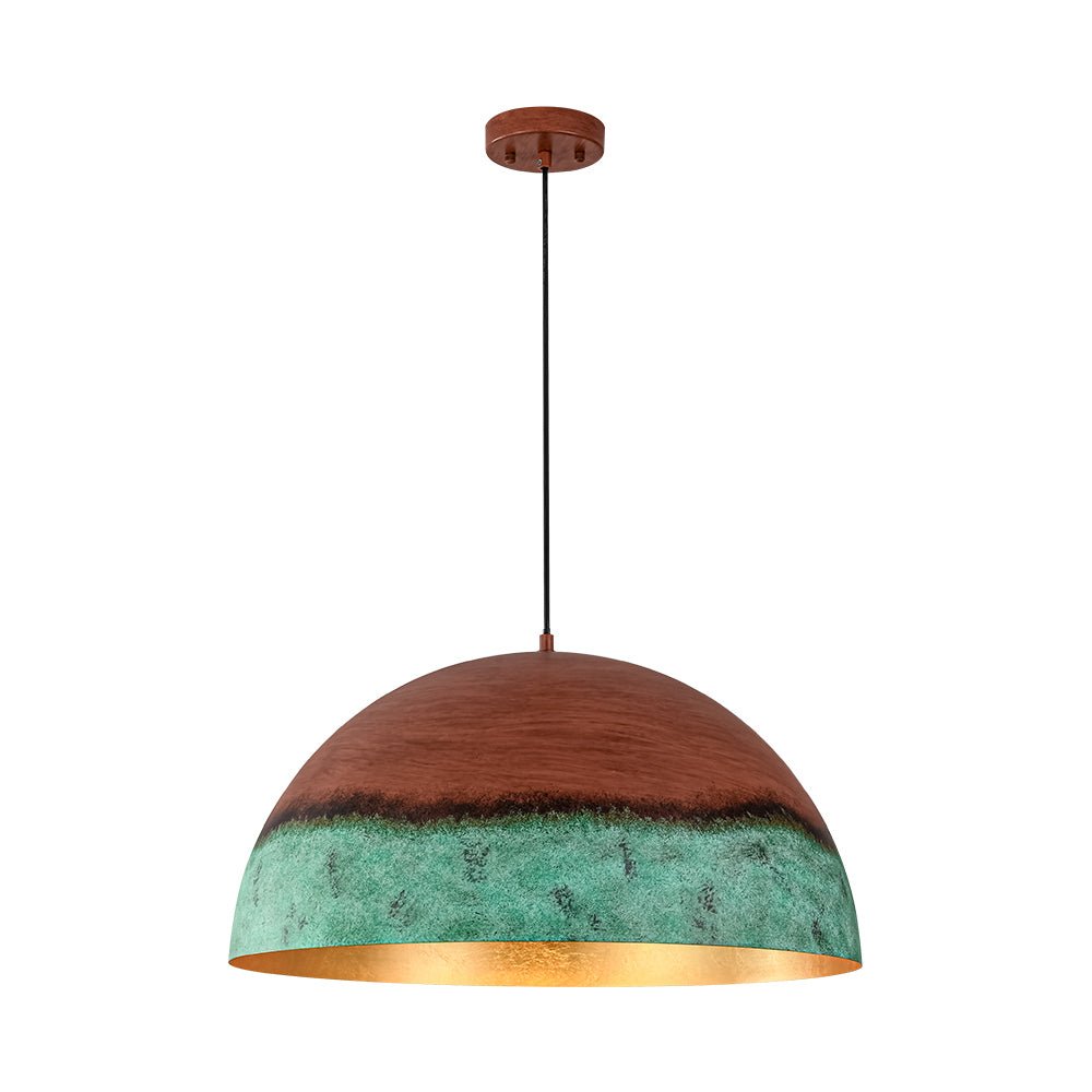Caspian two-tone pendant – on white, alternate view