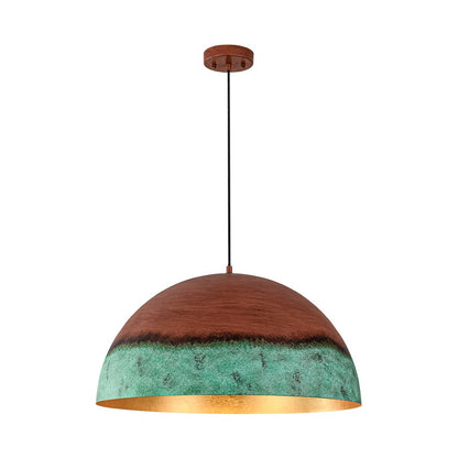 Caspian two-tone pendant – on white, alternate view