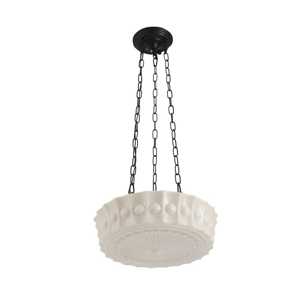 Adrian schoolhouse pendant – unlit on white
