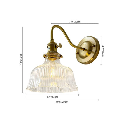 Fiorella flower wall light – size diagram