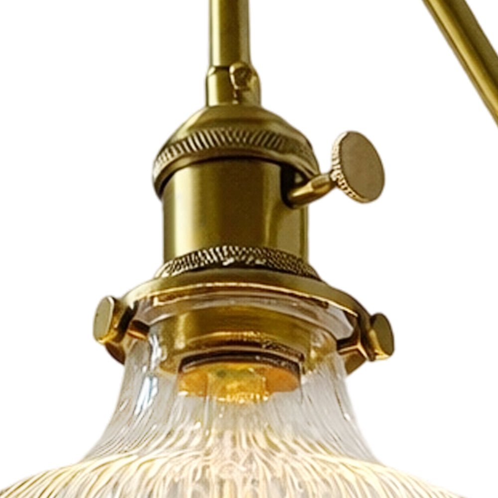 Fiorella flower wall light – brass holder close-up