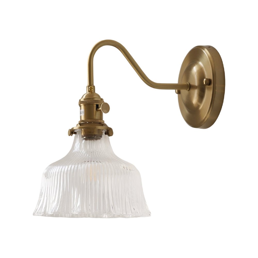 Fiorella flower wall light – clear style A on white