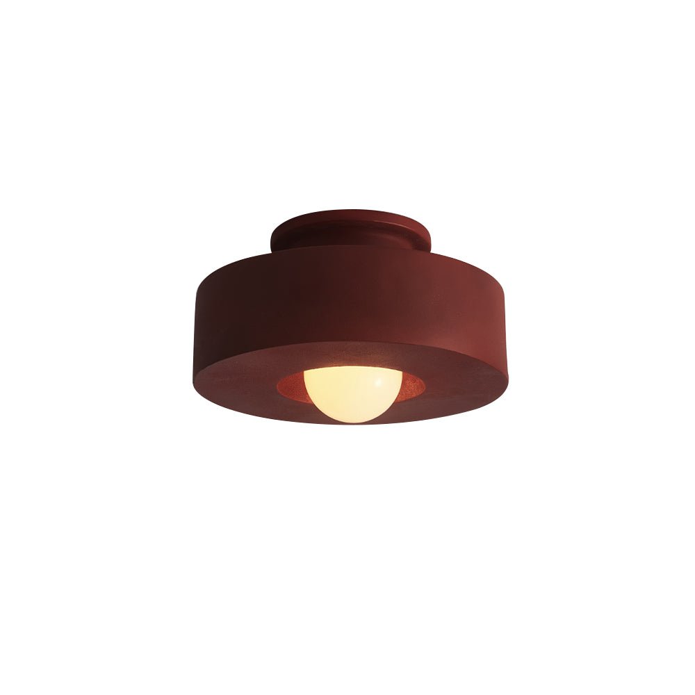 Ottilie wabi sabi ceiling light – in red on white