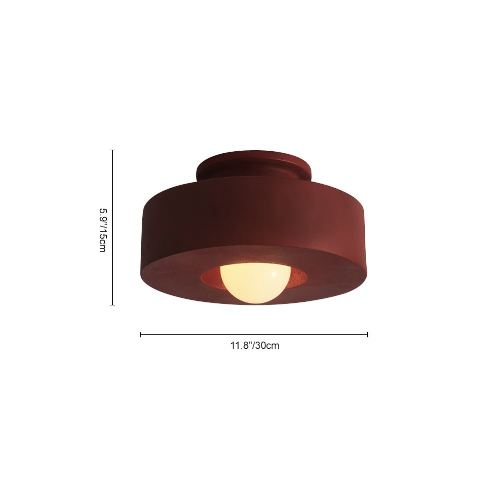 Ottilie wabi sabi ceiling light – size diagram