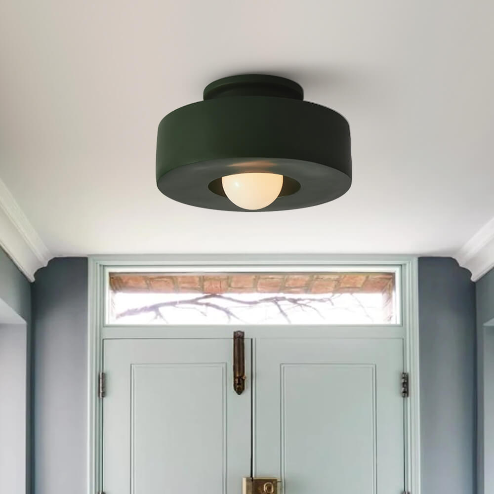 Ottilie wabi sabi ceiling light – in green by a window
