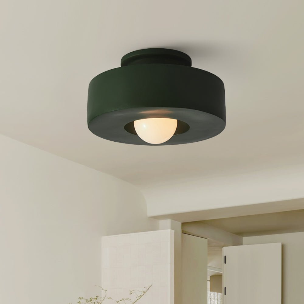Ottilie wabi sabi ceiling light – in green in a room